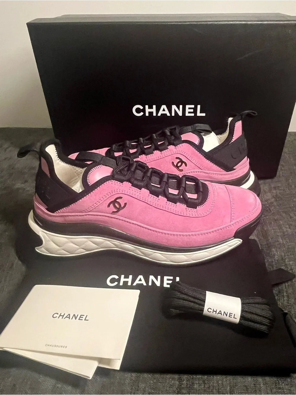 Authentic Chanel women’s sneakers size 36.5